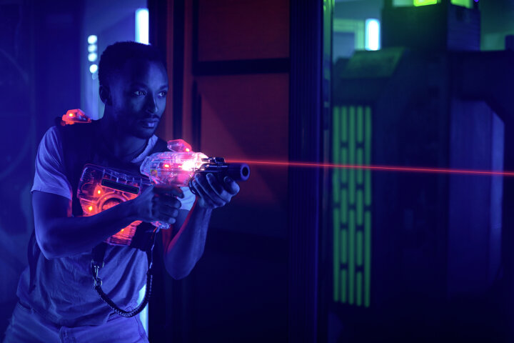 Laser Tag Game Player Shooting Light Gun Science Fiction Vest In